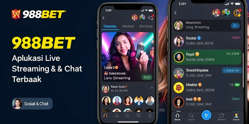 Tampilan antarmuka aplikasi 988BET untuk Live Streaming yang mengesankan.