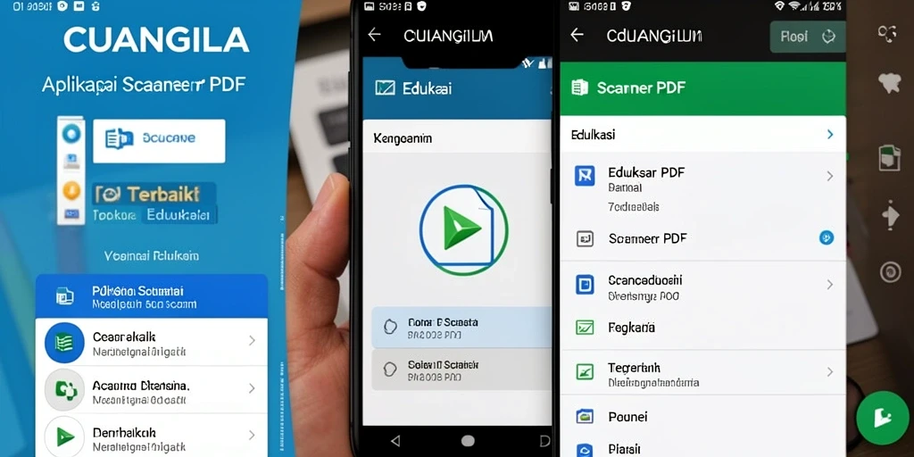 Antarmuka CUANGILA menampilkan fungsi pemindaian PDF yang intuitif.