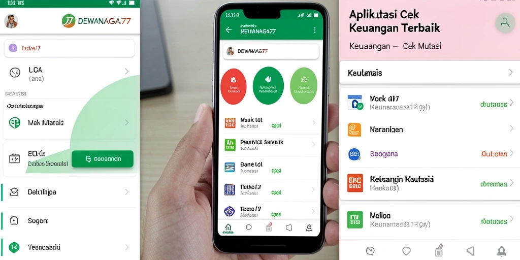 Antarmuka DEWANAGA77 menampilkan ringkasan mutasi keuangan yang jelas.