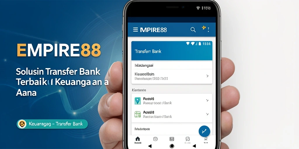 Antarmuka EMPIRE88 yang sederhana untuk Transfer Bank.