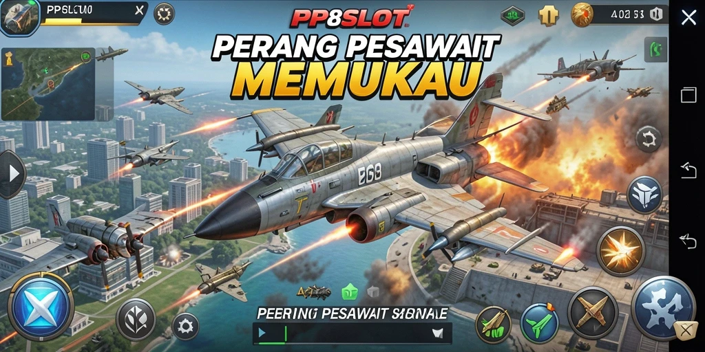 Antarmuka <strong>PP8SLOT</strong> yang menarik dengan fungsi Perang Pesawat yang mendebarkan.