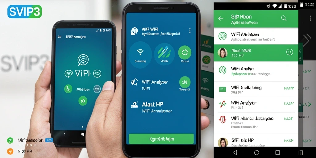 Antarmuka SVIP3 yang informatif menunjukkan analisis jaringan WiFi secara langsung.