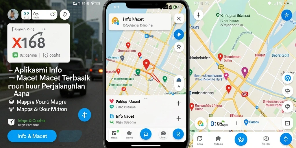 Tampilan antarmuka X168 dengan informasi lalu lintas yang jelas.