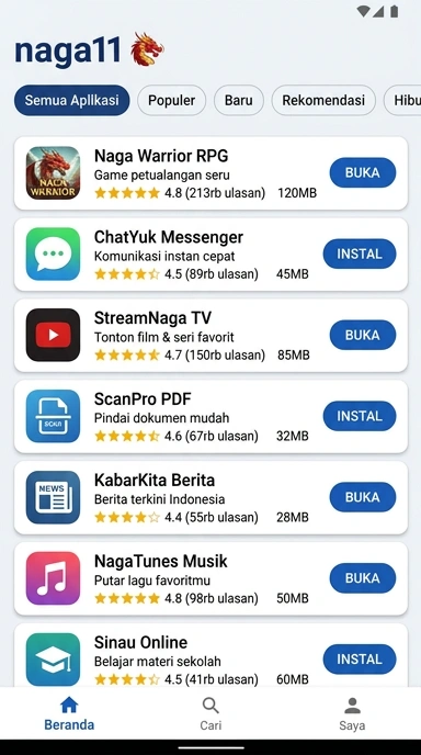 naga11 – Pusat Unduhan Aplikasi Populer & Kanal Uji