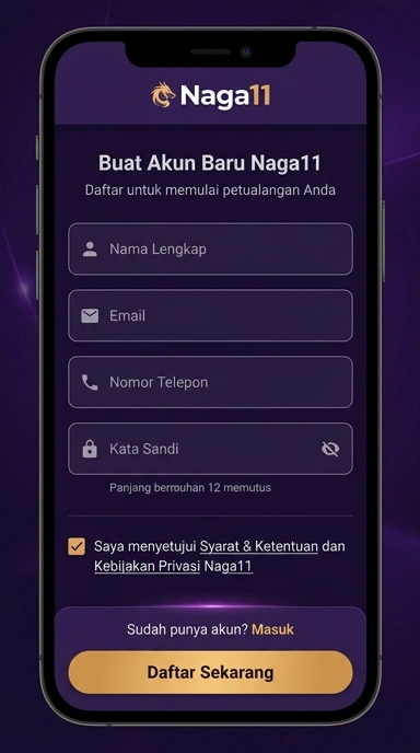Buat Akun Baru di Naga11 Dengan Mudah
