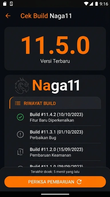 Riwayat Versi Aplikasi naga11 untuk Android